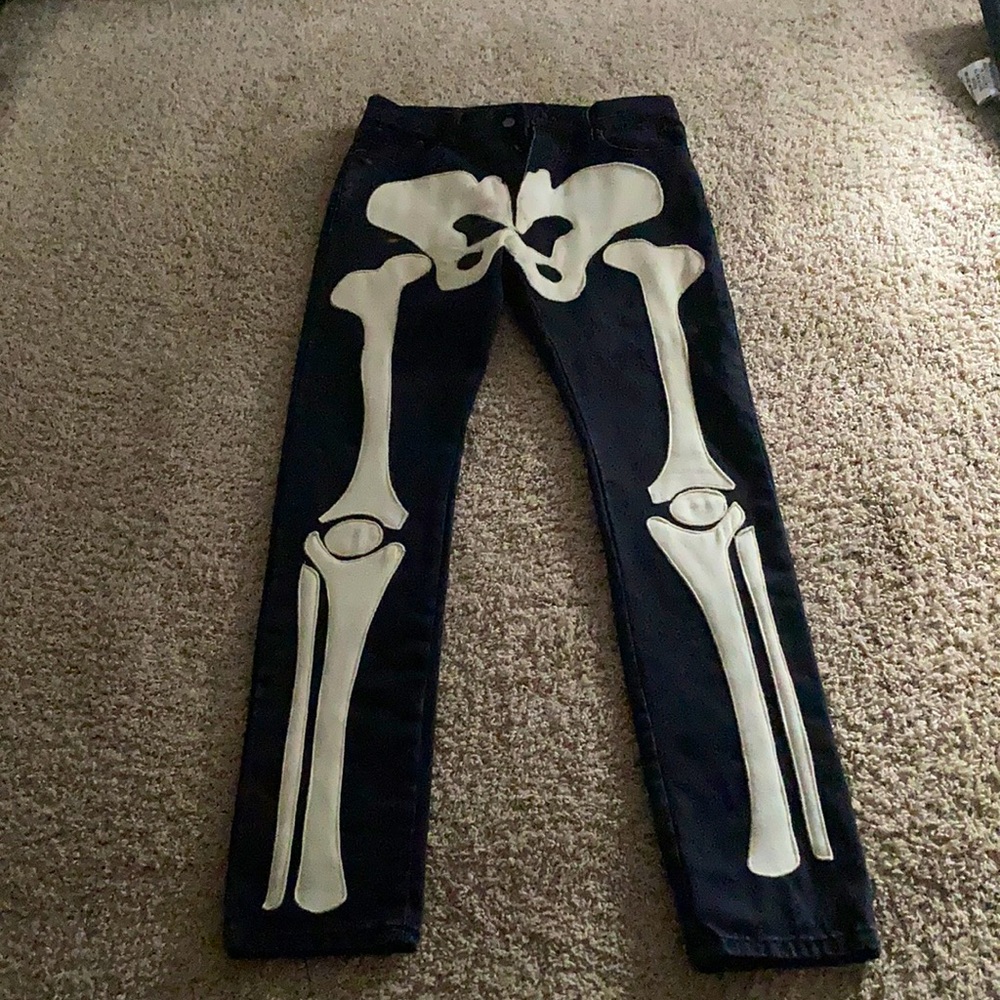 Black Skelton Jeans